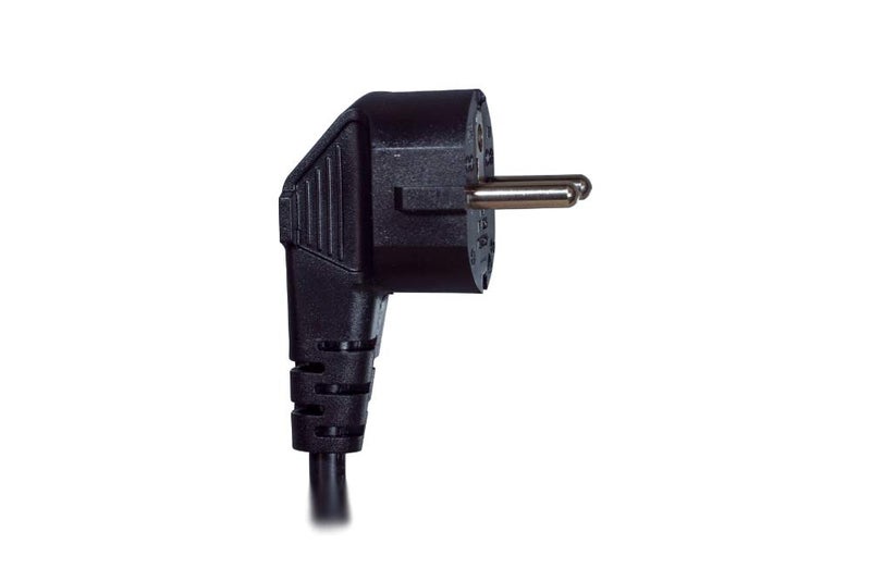 Cablelera European Schuko Right Angle Power Cord, CEE 7/7 to IEC320 C13, 6', 18 AWG, 16A, 250V (ZWACSCA4-06), Black - Image 2